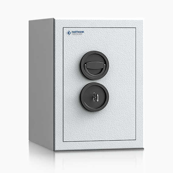 Sejf domowy SD 120-02 z zamkiem kluczowym, w kolorze RAL 7035