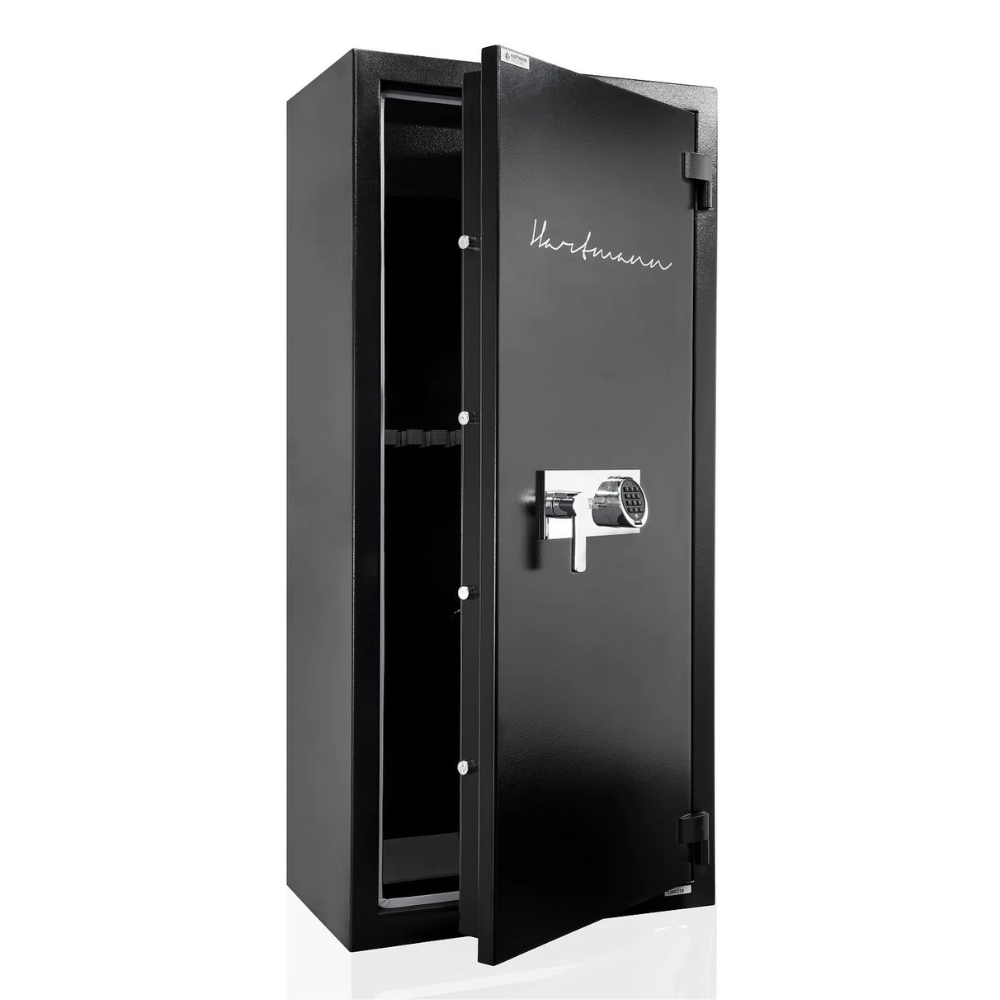 Sejf na broń signature edition WT 270-01, z zamkiem elektronicznym na kod, w kolorze czarnym RAL 9005