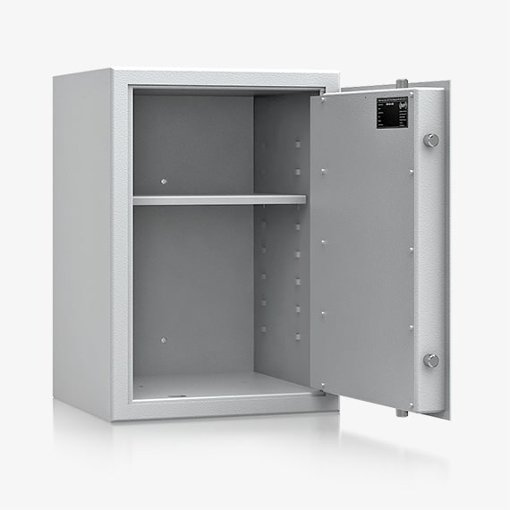 Sejf domowy SD 120-03 z zamkiem kluczowym, w kolorze RAL 7035