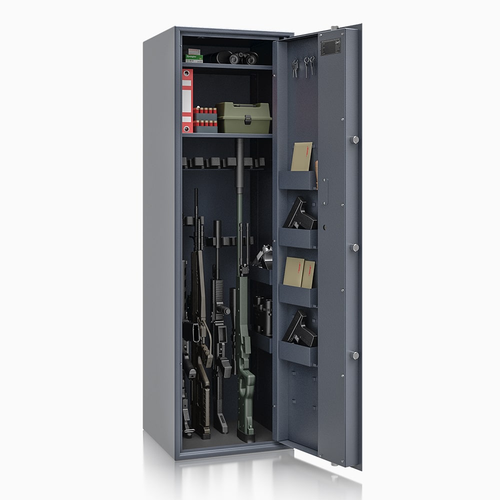 Szafa na broń SNB 60-07 z zamkiem kluczowym