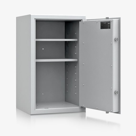 Sejf domowy SD 120-04  z zamkiem kluczowym, w kolorze RAL 7035