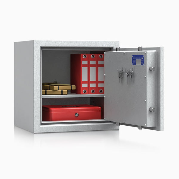 Sejf domowy SD 150-02  z zamkiem na kod, w kolorze RAL 7035
